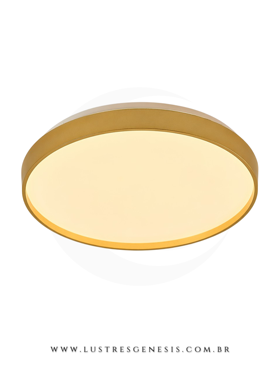 Plafon redondo 27cm com LED quente, neutro e frio ideal para quartos, sala de estar, corredor, hall e escrit&oacute;rio.
